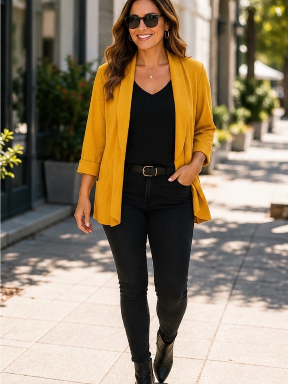 Ricki’s Mustard Open-Front Blazer – XL/TTG